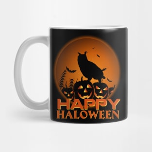 Owl Pumpkin Happy Halloween Costume Funny Gifts Mug